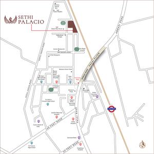 Project Image of 314.84 - 537.66 Sq.ft 1 BHK Apartment for buy in Sethi Palacio