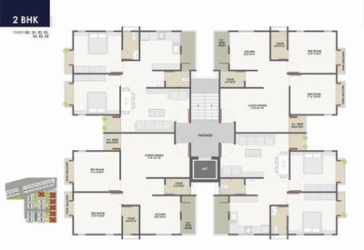 Project Image of 1210.0 - 1680.0 Sq.ft 2 BHK Apartment for buy in Samanvay Saptarshi
