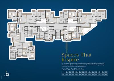 Project Image of 381.0 - 726.0 Sq.ft 1 BHK Apartment for buy in Unimont Imperia Signature Tower
