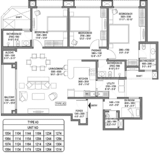 Project Image of 2013 Sq.ft 3 BHK Apartment / Flat for sale in RR Nagar for Rs. 31500000