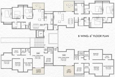 Project Image of 876.0 - 1094.0 Sq.ft 2.5 BHK Apartment for buy in United Courtyard Phase I