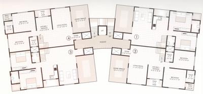 Project Image of 0.0 - 1625.0 Sq.ft 3 BHK Apartment for buy in Madhuvan Kishan Classic