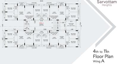 Project Image of 661.12 - 868.0 Sq.ft 2 BHK Apartment for buy in Giriraj Sarvottam Heights