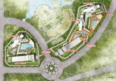 Project Image of 722.58 - 4523.43 Sq.ft 1 BHK Apartment for buy in Amanora Gateway Towers 2 Tower 101