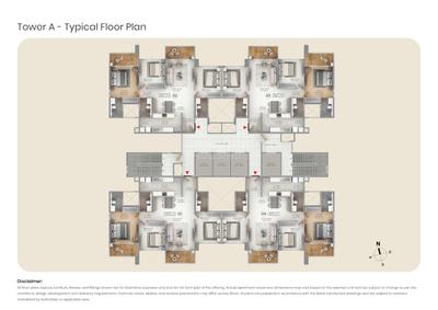 Project Image of 1864.0 - 5324.0 Sq.ft 3 BHK Apartment for buy in Purva Silversky