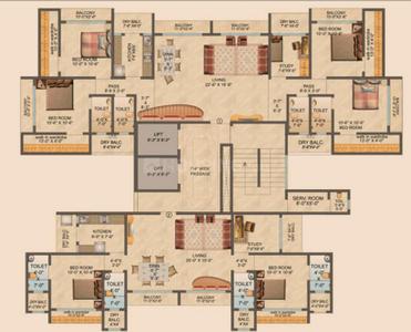 Project Image of 504.0 - 1111.0 Sq.ft 1 BHK Apartment for buy in Red Brick Mangalmay