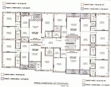 Project Image of 760.9 - 882.75 Sq.ft 3 BHK Apartment for buy in Seva Sarthak Appartment