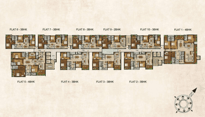 Project Image of 1731.0 - 5219.0 Sq.ft 2 BHK Apartment for buy in Rajarajeshware Piccassso