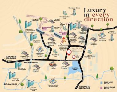 Project Image of 1341.0 - 2008.0 Sq.ft 3 BHK Apartment for buy in UKN Miraya Woods