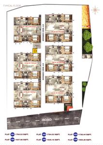 Project Image of 1736.44 - 1959.28 Sq.ft 3 BHK Apartment for buy in Vakaman Amber