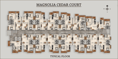 Project Image of 518.0 - 982.0 Sq.ft 1 BHK Apartment for buy in Magnolia Cedar Court