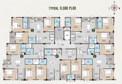Project Image of 1535.0 - 1583.0 Sq.ft 3 BHK Apartment for buy in Shree Rashmi Enclave II