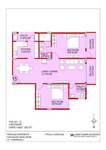 Project Image of 823.0 - 1684.0 Sq.ft 1 BHK Apartment for buy in Aashish A N Reddy Apartment