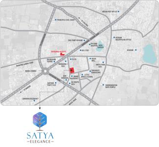 Project Image of 0.0 - 963.37 Sq.ft 3 BHK Apartment for buy in Satya Elegance