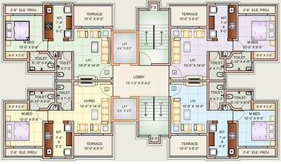 Project Image of 410.0 - 411.0 Sq.ft 1 BHK Apartment for buy in Charms Heights Phase II A1 A2
