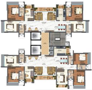 Project Image of 0.0 - 2620.0 Sq.ft 4.5 BHK Apartment for buy in Veena Sky Heights