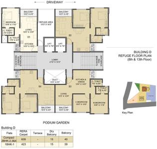 Project Image of 423.0 - 609.0 Sq.ft 1 BHK Apartment for buy in Gagan Panama Phase 1