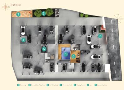 Project Image of 1736.44 - 1959.28 Sq.ft 3 BHK Apartment for buy in Vakaman Amber
