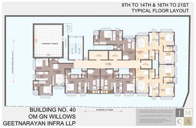Project Image of 356.0 - 545.0 Sq.ft 1 BHK Apartment for buy in Geetnarayan OM GN Willows