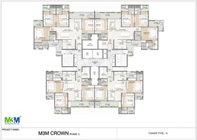 Project Image of 1605.0 - 2670.0 Sq.ft 3 BHK Apartment for buy in M3M Crown