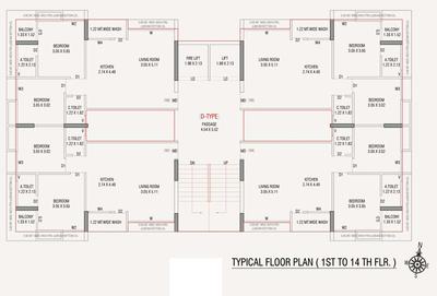 Project Image of 607.95 - 616.34 Sq.ft 2 BHK Apartment for buy in Siyaram Shyam Yamuna