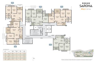 Project Image of 836.0 - 2023.0 Sq.ft 2 BHK Apartment for buy in Rohan Saroha