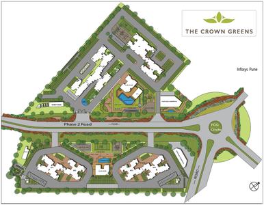 Project Image of 718.0 - 1277.0 Sq.ft 2 BHK Apartment for buy in TCG The Crown Greens