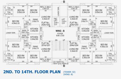 Project Image of 0.0 - 1125.0 Sq.ft 3 BHK Apartment for buy in SWC Skylight