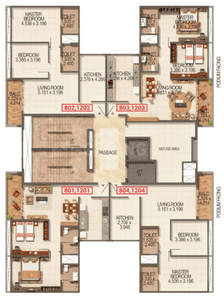Project Image of 638.3 - 981.67 Sq.ft 2 BHK Apartment for buy in Kumar Palmspring Towers