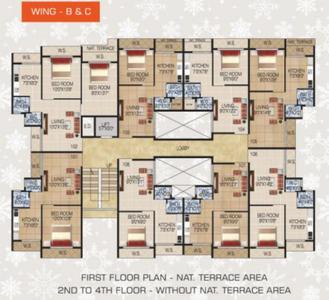 Project Image of 343.0 - 574.0 Sq.ft 1 BHK Apartment for buy in Sarthak Homes Wing A B C