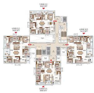 Project Image of 2551.0 - 3612.0 Sq.ft 2 BHK Apartment for buy in My Home Avali