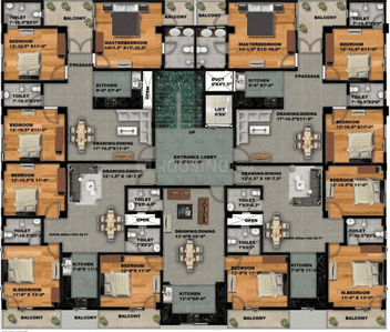 Project Image of 900.0 - 1450.0 Sq.ft 2 BHK Apartment for buy in AVR Homes