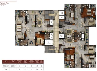 Project Image of 2766.0 - 3454.0 Sq.ft 3 BHK Apartment for buy in 9 Boulevard