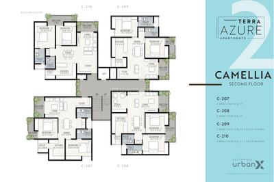 Project Image of 1170.0 - 1353.0 Sq.ft 2 BHK Apartment for buy in Urbanx Terra Azure