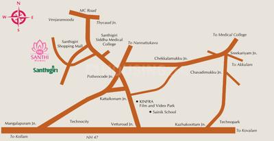 Project Image of 464.0 - 1499.0 Sq.ft 1 BHK Apartment for buy in VKL Santhi Homes