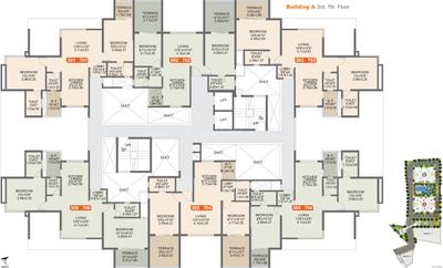 Project Image of 602.0 - 875.0 Sq.ft 2 BHK Apartment for buy in Rohan Ishan Wing A 5 To 11 Floor