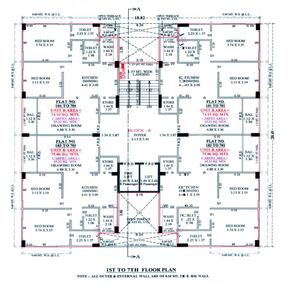 Project Image of 0.0 - 702.13 Sq.ft 2 BHK Apartment for buy in Kailash D Sky 62