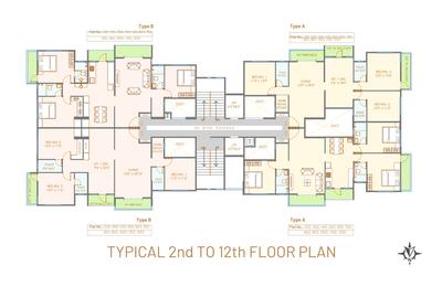 Project Image of 1851.0 - 2020.0 Sq.ft 3 BHK Apartment for buy in B Orbit Mangalam