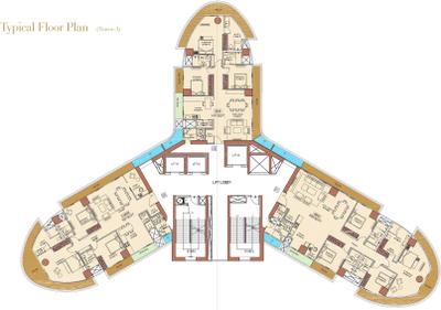 Project Image of 1710.0 - 1957.0 Sq.ft 3 BHK Apartment for buy in The Aquaria Grande