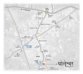 Project Image of 1171.0 - 1305.0 Sq.ft 2 BHK Apartment for buy in Dholeshwar Residency