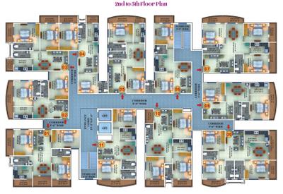 Project Image of 6113.9 - 11474.33 Sq.ft 2 BHK Apartment for buy in Vastu Vastaya S K Tower 14