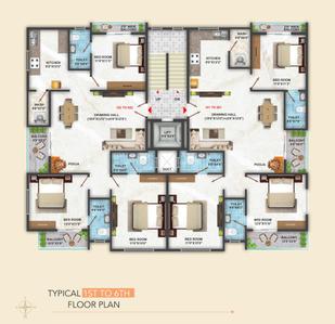 Project Image of 0.0 - 1500.0 Sq.ft 3 BHK Apartment for buy in Elites Park View 29