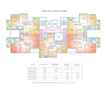 Project Image of 603.64 - 717.41 Sq.ft 2 BHK Apartment for buy in Vishwakarma Vedant B