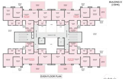 Project Image of 681.14 - 835.82 Sq.ft 3 BHK Apartment for buy in Kohinoor Kohinoor Grandeur