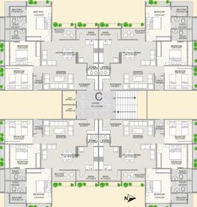 Project Image of 0.0 - 2493.0 Sq.ft 3 BHK Apartment for buy in Shyam Avirahi