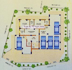 SB Saptak Residency Cluster Plan 2