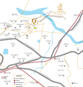 Project Image of 988.88 - 1076.07 Sq.ft 3 BHK Apartment for buy in Tharwani Majestic Towers Phase Il