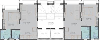 V3 Bhagwan Residency Bhagwan Residency Typical Cluster Plan 1