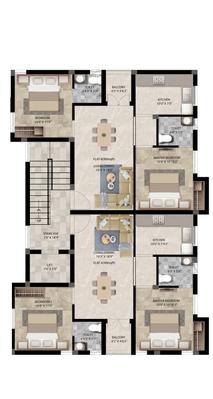 Project Image of 900.0 - 1800.0 Sq.ft 2 BHK Apartment for buy in Sri Jaishanthi Sruthi