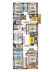 Project Image of 880.0 - 1380.0 Sq.ft 2 BHK Apartment for buy in Bengal RS Residency